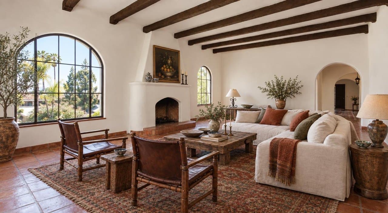 Spanish Revival, California, styled Mediterranean