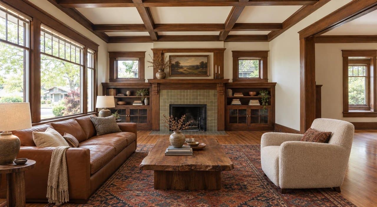 Craftsman bungalow, Oregon, styled Rustic Modern