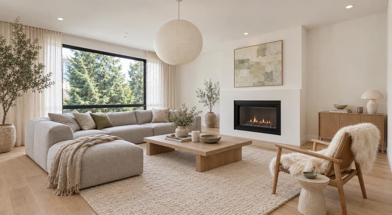Townhouse, Washington, styled Scandi Calm